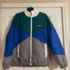 Members Only color block jacket